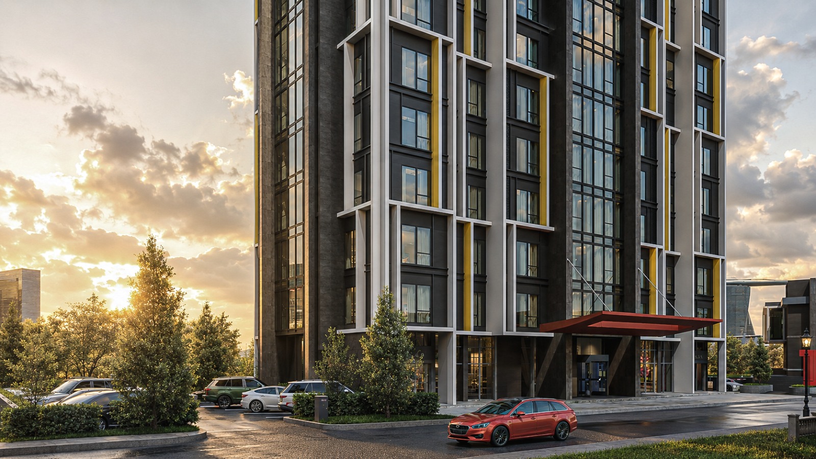 TSİ Comfort Göztepe açık otopark ve dış cephe