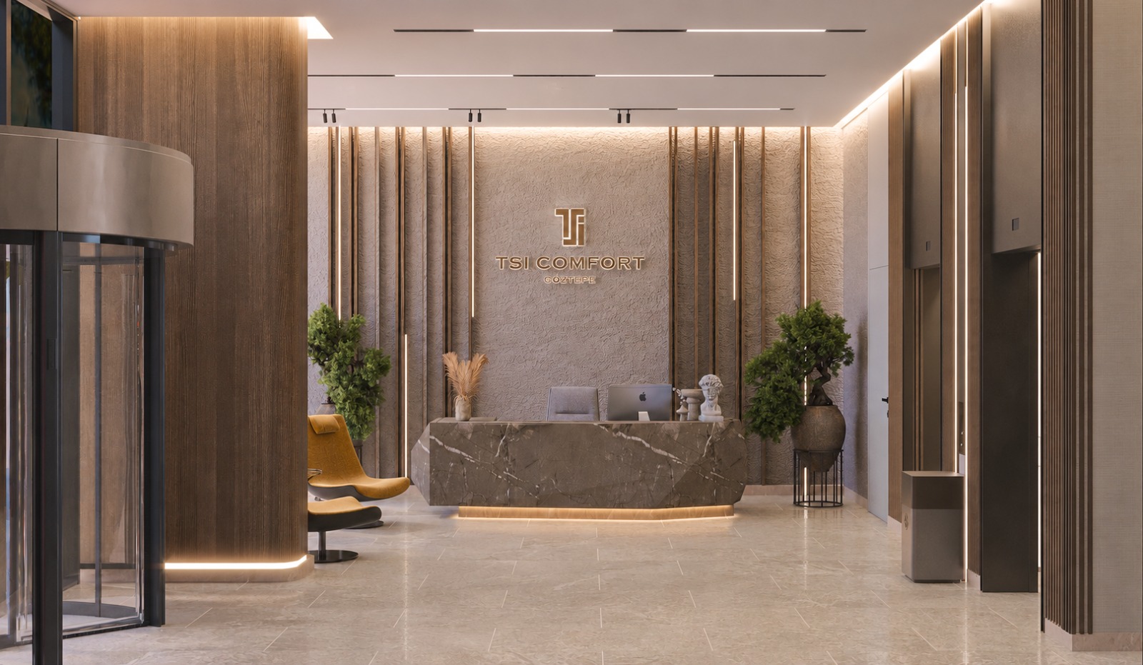 TSİ Comfort Göztepe karşılama lobisi